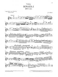 6 Sonaten Band 1 von Johann Sebastian Bach 