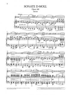 Sonate d-Moll op. 108 von Johannes Brahms 