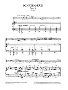 Sonate G-Dur op. 78 von Johannes Brahms 