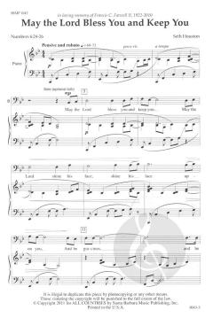 May The Lord Bless You and Keep You 