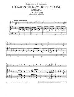 Sonaten Band 1 von Wolfgang Amadeus Mozart 