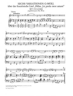 Variationen von Wolfgang Amadeus Mozart 