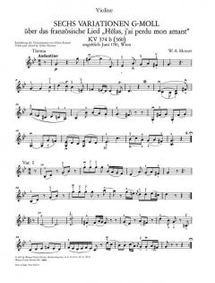 Variationen von Wolfgang Amadeus Mozart 