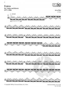 Fratres von Arvo Pärt 