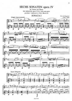 Vierundzwanzig Sonaten Heft I von Niccolò Paganini 