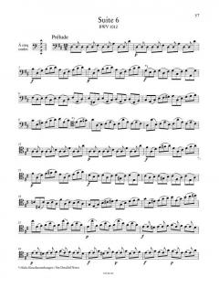 6 Suiten für Violoncello solo von Johann Sebastian Bach im Alle Noten Shop kaufen - UT50133