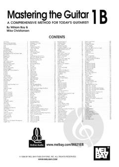 Mastering the Guitar Book 1B von William Bay 