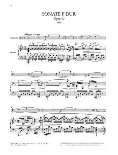Sonate F-Dur op. 99 von Johannes Brahms 