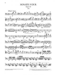 Sonate F-Dur op. 99 von Johannes Brahms 