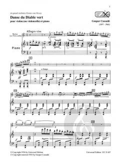 Danse du Diable vert von Gaspar Cassado 