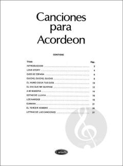 Canciones para Acordeon 