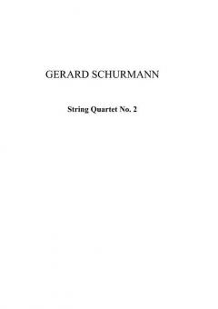 String Quartet No.2 von Gerard Schurmann 