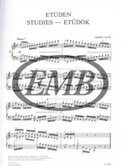 Studies for Piano von Carl Czerny 