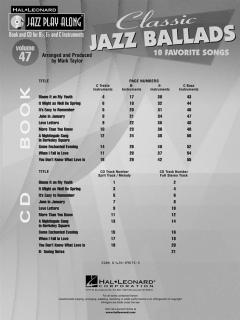 Jazz Play-Along Vol. 47: Classic Jazz Ballads im Alle Noten Shop kaufen