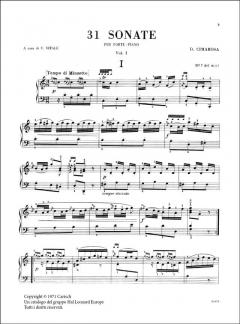 31 Sonate per Forte-Piano Vol. 1 von Domenico Cimarosa 