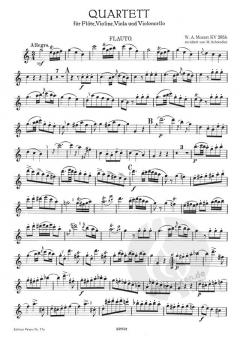 3 Quartette KV 285, 298, Anh. 171 (W.A. Mozart) 