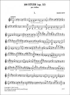 100 studi per violino Op. 32 vol. 1 von Hans Sitt im Alle Noten Shop kaufen