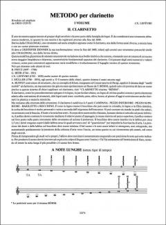Metodo per Clarinetto Vol. 1 von Jean-Xavier Lefèvre 