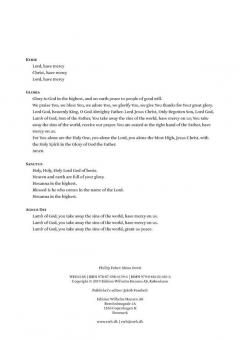 Missa Brevis von Phillip Faber 