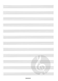 Music Manuscript Book: 12 Stave 64 Pages Spiral 