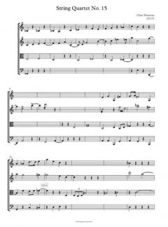 String Quartet No. 15 von Chris Newman 