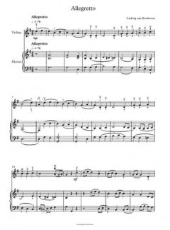 Allegretto von Ludwig van Beethoven 