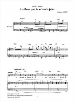 La fleur que tu m'avais jetee von Georges Bizet 