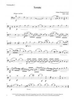 Sonate von Johann Benjamin Groß 