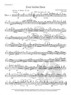 2 leichte Duos op. 5 von Johann Benjamin Groß 