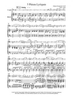 5 Pièces lyriques op. 26 von Johann Benjamin Groß 