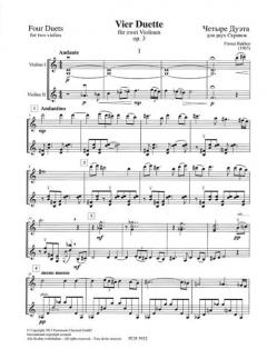 4 Duette op. 3 von Firouz Bakhor 