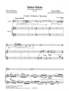 7 Stücke op. 24 von Firouz Bakhor 