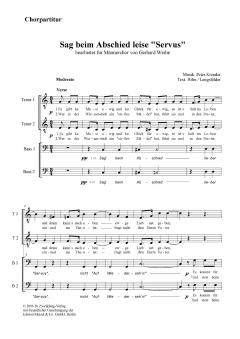 Sag beim Abschied leise Servus von Peter Kreuder 