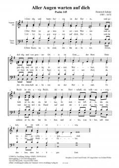 Aller Augen warten auf dich von Heinrich Schütz 