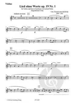 Lied ohne Worte G-Dur op. 19,1 von Felix Mendelssohn Bartholdy 