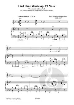 Lied ohne Worte g-Moll op. 19,6 von Felix Mendelssohn Bartholdy 