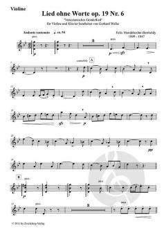 Lied ohne Worte g-Moll op. 19,6 von Felix Mendelssohn Bartholdy 