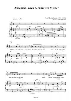 Abschied - nach berühmtem Muster von Gerhard Weihe 