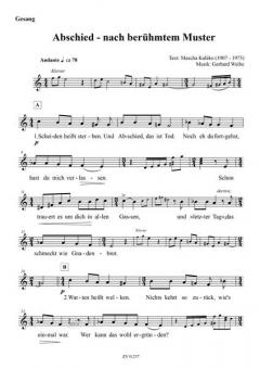 Abschied - nach berühmtem Muster von Gerhard Weihe 