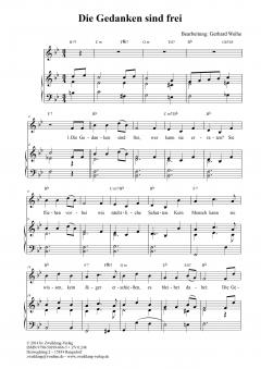 Die Gedanken sind frei von Johannes Brahms 