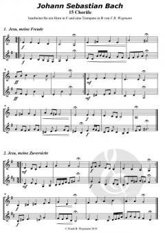 15 Choralsätze von Johann Sebastian Bach 