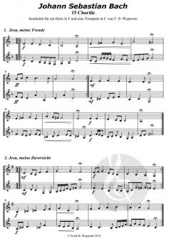 15 Choralsätze von Johann Sebastian Bach 