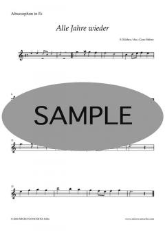 Weihnachtslieder für Altsaxophon 