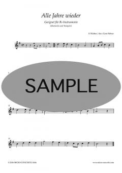 Weihnachtslieder für Bb-Instrumente (Download) 