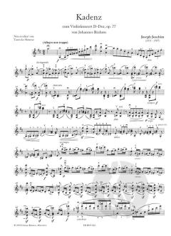 Konzert D-Dur op. 77 von Johannes Brahms 