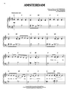 The Best Of Coldplay Easy Piano 