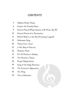 Halloween Songbook Easy Piano 