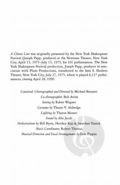 A Chorus Line von Edward Kleban 