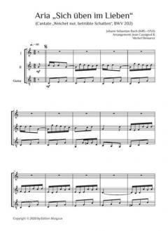 Aria 'Sich üben im Lieben' - Cantate 'Weichet nur, betrübte Schatten' BWV 202 von Johann Sebastian Bach 