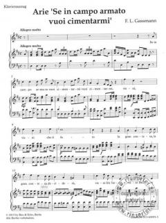 Arien aus Catone in Utica von Florian Leopold Gassmann 